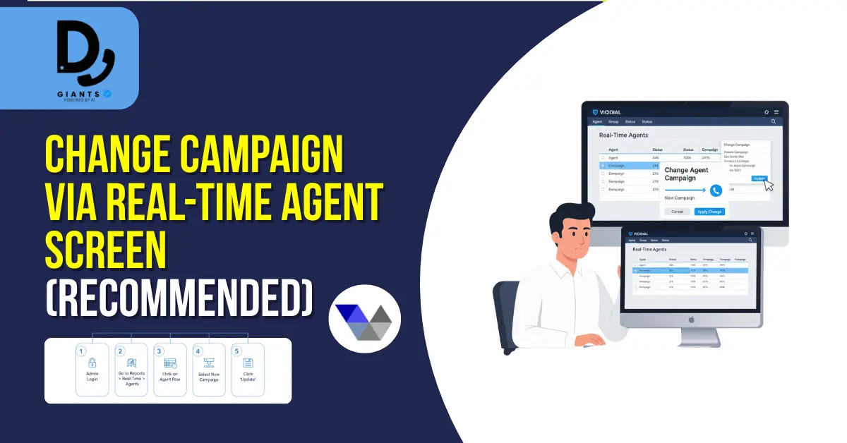 Change campaign via Real Time Agent screen recommended