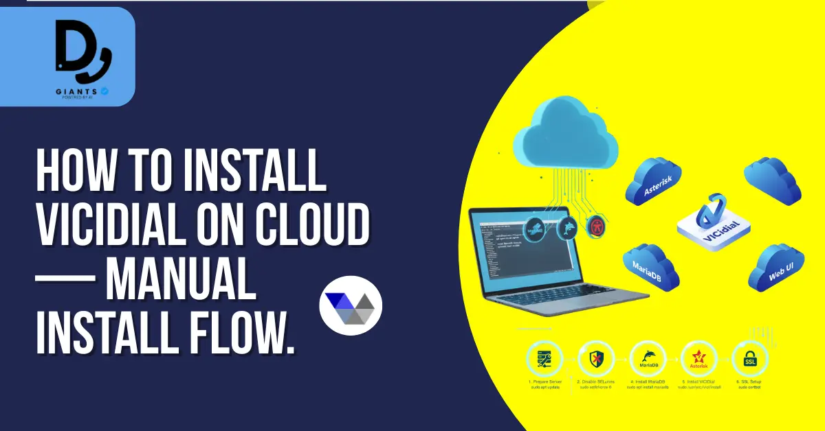 How to install vicidial on cloud — Manual install flow 1
