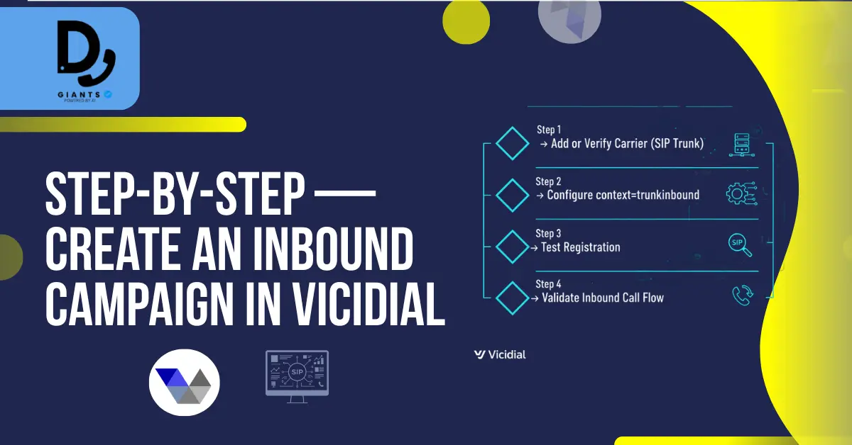 Step by step — Create an inbound campaign in VICIdial