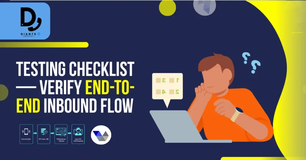 Testing checklist — verify end to end inbound flow