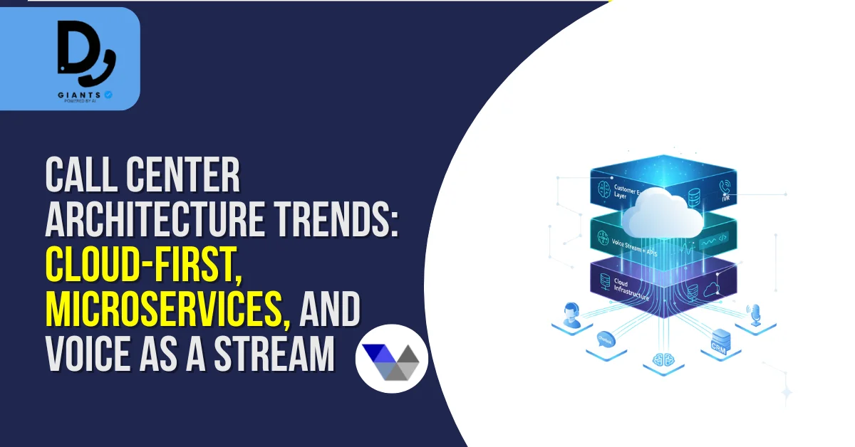 Call center architecture trends cloud first microservices and voice as a stream