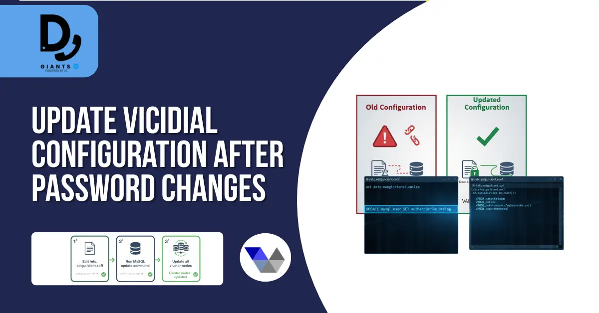 Update VICIdial Configuration After Password Changes