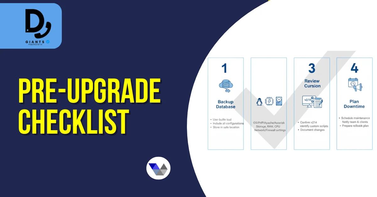 Pre Upgrade Checklist